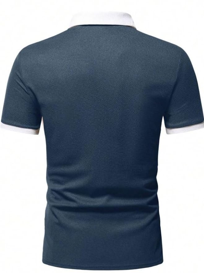 Monaco Crest Zip Polo